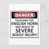 Danger English Horn Briefkaart (Voorkant)