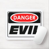 Danger EVIL Mousepad Muismat (Met muis)