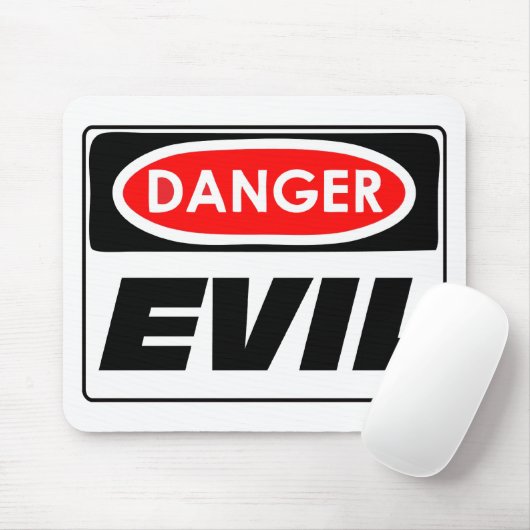 Danger EVIL Mousepad Muismat (Met muis)