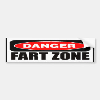 Danger Fart Zone Bumpersticker