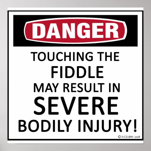 Danger Fiddle Poster (Voorkant)