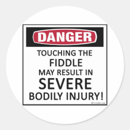 Danger Fiddle Ronde Sticker