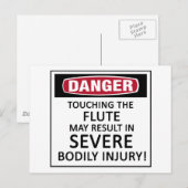 Danger Flute Briefkaart (Voorkant / Achterkant)