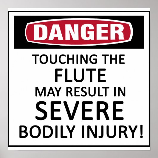 Danger Flute Poster (Voorkant)