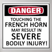 Danger French Horn Poster (Voorkant)