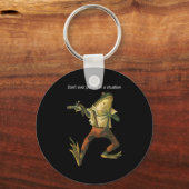 Danger Frog Dont Ever Put Me In A Situation Retro Sleutelhanger (Voorkant)