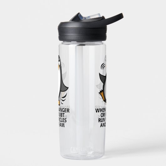 Danger Funny Penguin CamelBak Eddy Waterfles (Links)