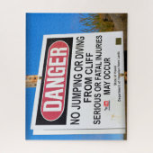 DANGER - Geen Cliff Diving - Hawaii - 16x20 - 520  Legpuzzel (Verticaal)