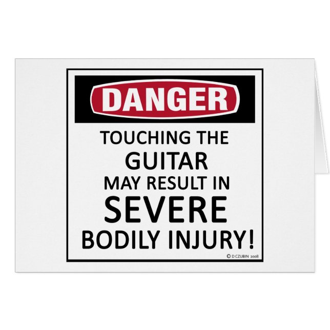 Danger Guitar (Voorkant Horizontaal)