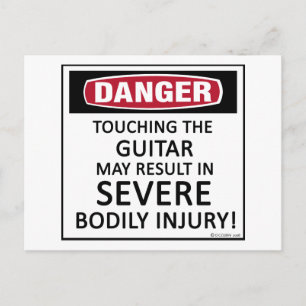 Danger Guitar Briefkaart