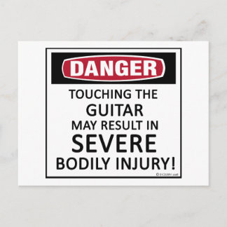Danger Guitar Briefkaart