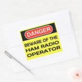 DANGER HAM RADIO STICKER (Envelop)