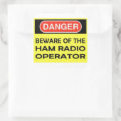 DANGER HAM RADIO STICKER (Tas)
