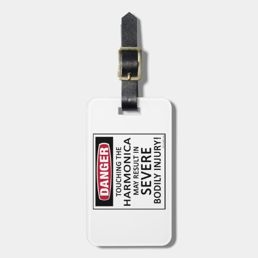 Danger Harmonica Bagagelabel (Voorkant verticaal)