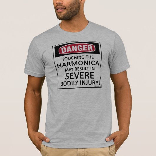 Danger Harmonica T-shirt (Voorkant)