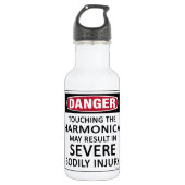 Danger Harmonica Waterfles (Voorkant)