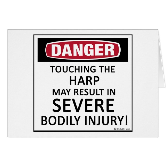 Danger Harp (Voorkant Horizontaal)