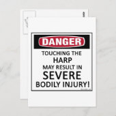 Danger Harp Briefkaart (Voorkant / Achterkant)