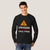 Danger High Vaultage Pole Vault Player T-shirt (Voorkant volledig)