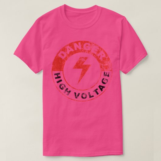 DANGER HOGE VOLTAGE T-SHIRT (Design voorkant)