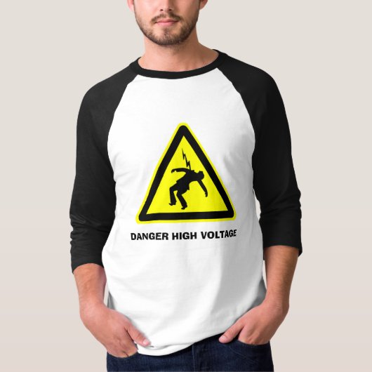 DANGER HOGE VOLTAGE T-SHIRT (Voorkant)