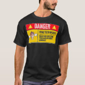 Danger HVAC Tech Technicion voor de dienst Funny G T-shirt (Voorkant)