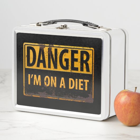 DANGER, ik ben op een Diet Metal Waarschuwingsteke (In situ)