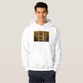DANGER kerstshopper - Metalen waarschuwingsbord Hoodie (Voorkant volledig)