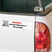 DANGER!, Living Sec... Bumpersticker (Op Truck)