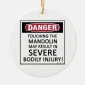 Danger Mandolin Keramisch Ornament (Voorkant)