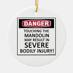 Danger Mandolin Keramisch Ornament