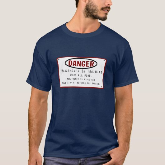 Danger Marathoner T-shirt (Voorkant)
