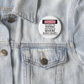 Danger Marimba Ronde Button 5,7 Cm (In situ)