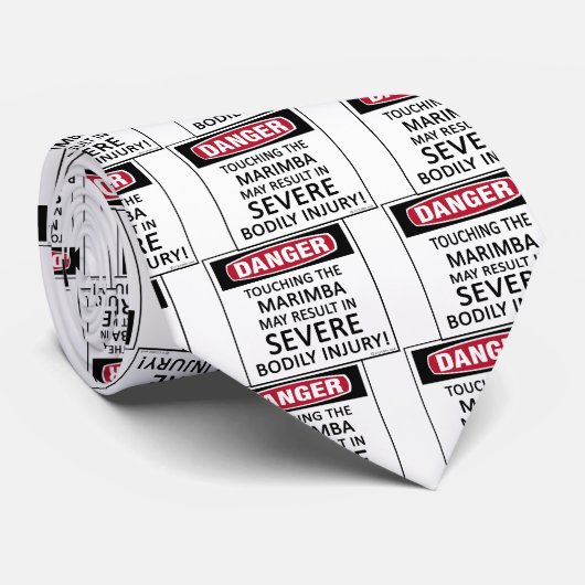 Danger Marimba Stropdas (Opgerold)