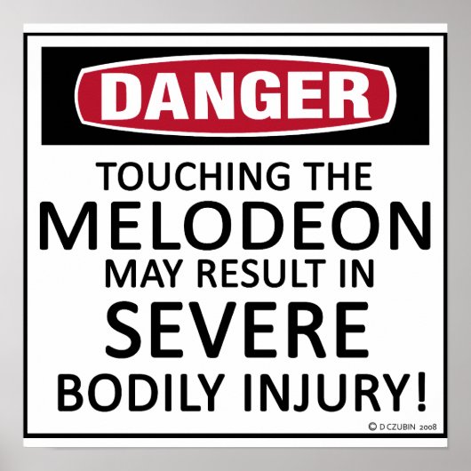Danger Melodeon Poster (Voorkant)