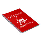 Danger!! Mines!! ☠ Cambodian Khmer Sign ☠ Notitieboek (Rechterzijde)