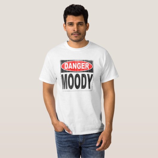Danger Moody Person T-shirt (Voorkant volledig)