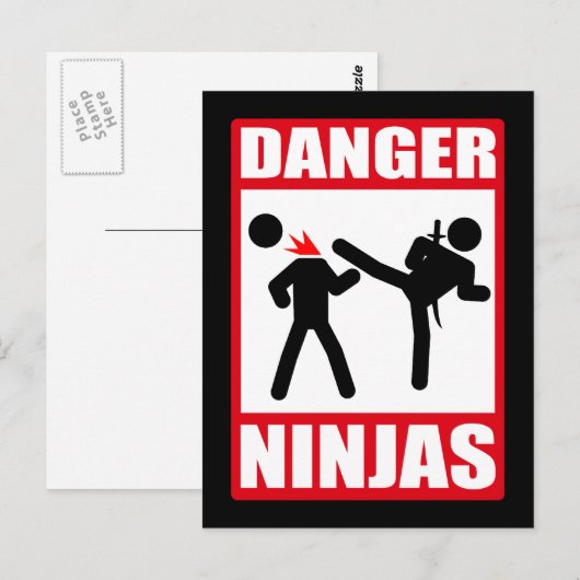 Danger Ninjas Briefkaart (Voorkant / Achterkant)