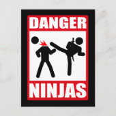 Danger Ninjas Briefkaart (Voorkant)