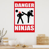 Danger Ninjas Poster (Keuken)