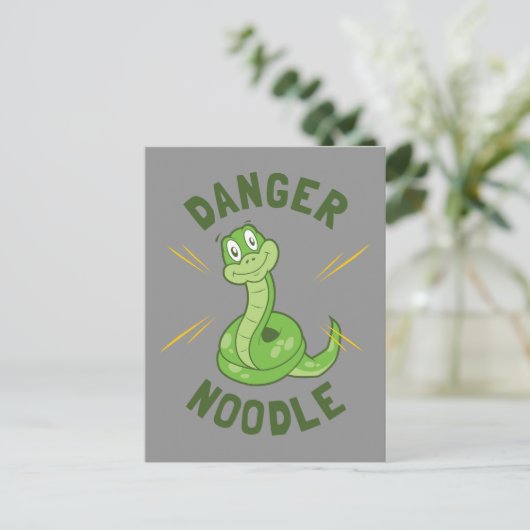 Danger Noodle Briefkaart (Staand voorkant)
