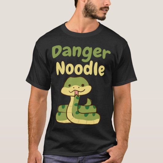 Danger Noodle  Cute Snake Reptile T-shirt (Voorkant)