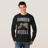 Danger Noodle  Herpetologist Ophidian Snake T-shirt (Voorkant volledig)