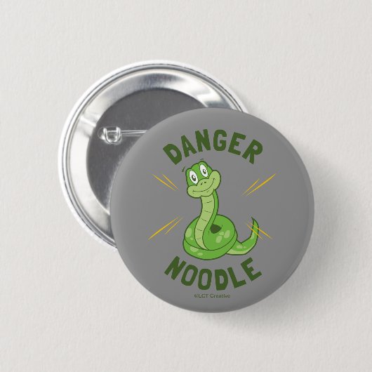 Danger Noodle Ronde Button 5,7 Cm (Voorkant /achterkant)