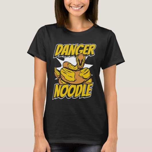 Danger Noodle Snake Owner Snake  Banana Ball Pytho T-shirt (Voorkant)