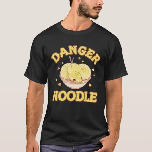 Danger Noodle Snake   Snakes Meme Ball Python T-shirt (Voorkant)
