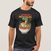 Danger Noodles Snake Ramen Funny Reptile Lover T-shirt (Voorkant)