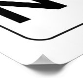 DANGER NUDIST FUNNY FAKE VEILIGHEIDSSIGNAGE POSTER (Hoek)