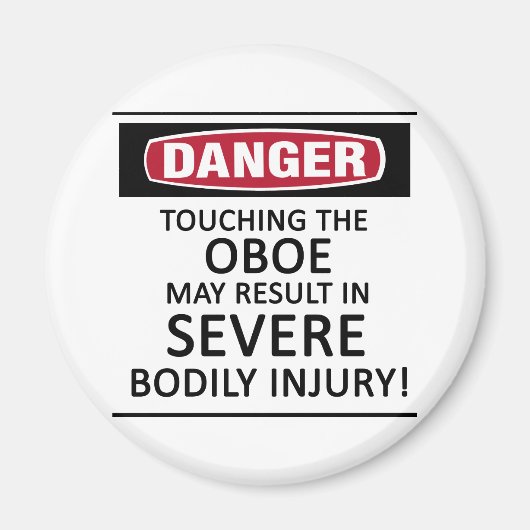 Danger Oboe Magneet (Voorkant)