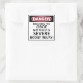 Danger Oboe Ronde Sticker (Tas)